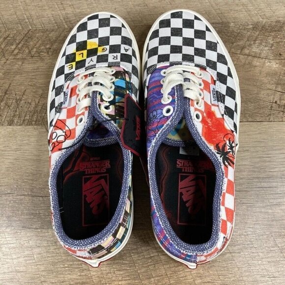 Vans Netflix "Stranger Things" Authentic Surfer Boy Mens Sz 6.5 Womens Sz 8 - Picture 6 of 11